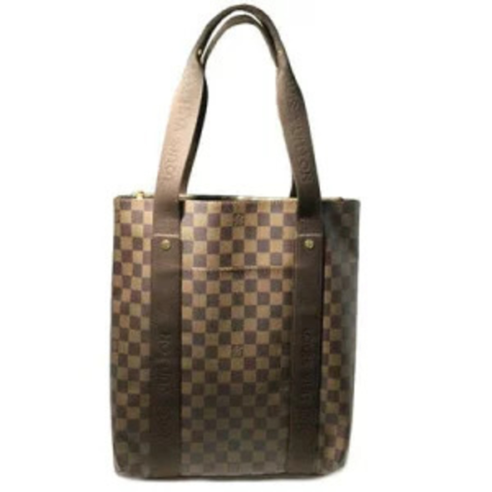 LOUIS VUITTON Cabas Bobour Tote Bag Shoulder Damier Ebene Brown